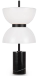 Czarna nowoczesna lampa stołowa z białym kloszem Maytoni MOD178TL-L11B3K Kyoto LED 11W 3000K 46cm