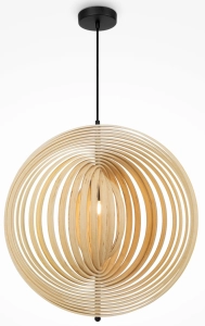 Czarno brązowa lampa wisząca z dekoracyjnym kloszem Maytoni MOD197PL-01W2 Roots E27 60cm