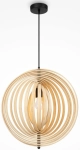 Czarno brązowa lampa wisząca z szerokim kloszem Maytoni MOD197PL-01W1 Roots E27 45cm