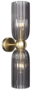 Lampa ścienna Kinkiet Podwójny Maytoni MOD302WL-02GR Antic 2xE14 18cm x 45cm mosiądz
