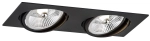 Lampa sufitowa podtynkowa Argon 1047 BZ Olimp Plus 2xES111 czarny 34cm bez żarówek