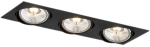 Lampa sufitowa podtynkowa Argon 6116 BZ Olimp Plus 3xES111 bez żarówek 51cm czarny