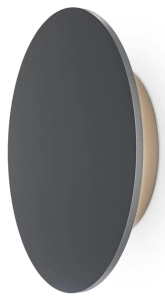 Lampa zewnętrzna ścienna na elewację płaska okrągła Maytoni O420WL-L12GF Wald LED 12W 3000K IP65 3cm x 18cm grafitowy