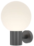 Lampa ścienna na elewację zewnętrzny kinkiet kula Maytoni O598WL-01B Bold E27 IP54 16x20x28cm czarny