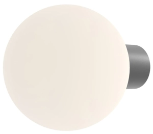Lampa zewnętrzna ścienna na elewację kula Maytoni O598WL-01GR1 Bold E27 IP54 20cm x 27cm szary biały
