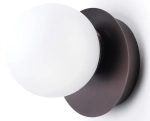 Lampa ścienna szklana kula na spodzie w kolorze brązu Vivida International 0099.10.BZ Pearl LED 4W 3000K 12cm