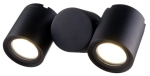 Zewnętrzna lampa ścienna na elewację Maytoni O010WL-02B Wall Street 2xGU10 IP54 6,7cm x 20,5cm czarny
