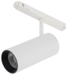 Biały reflektor z czarną optyką i światłem punktowym na szynę magnetyczną LVM Nowodvorski 11642 Spot LED 15W 3000K 30stopni