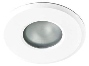 Biała okrągla lampa podtynkowa do łazienki Azzardo AZ1714 Oscar GU10 IP44 10cm