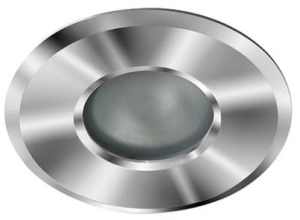 Chromowana lampa podtynkowa do łazienki Azzardo AZ1715 Oscar GU10 IP44 10cm