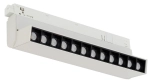Biała lampa diodowa przechylana z czarną optyką do szynoprzewodów magnetycznych LVM Nowodvorski 11635 Focus LED 9W 4000K 21cm 30stopni