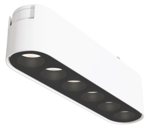 Biało czarny reflektor na szynę magentyczną Radity Maytoni TR082-1-6W4K-M-W Points LED 6W 4000K 11,6cm 36stopni