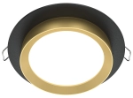 Lampa sufitowa Podtynkowa Maytoni DL086-GX53-RD-BG Hoop GX53 11cm x 5,3cm czarny złoty