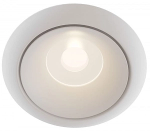 Lampa sufitowa Podtynkowa Maytoni DL030-2-01W Yin GU10 9,8cm x 7,5cm biały bez regulacji