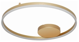 Złota lampa sufitowa obręcz ledowa 60cm Azzardo AZ4702 Top LED 42W 3000K