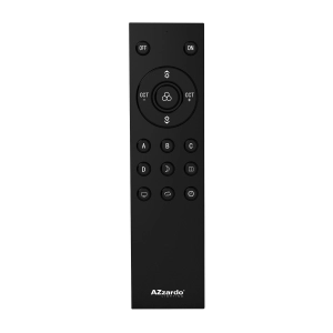Czarny pilot do sterowania przez Bluetooth szynoprzewodami magnetycznymi Azzardo AZ5265