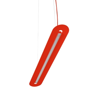 Czerwonopomarańczowa lampa wisząca listwa ledowa Ummo SNB61212P2 Senkei A LED 24W 3000K 118cm