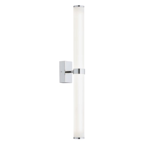 Chromowany kinkiet łazienkowy z opalowymi kloszami walcami Argon 8925 Batumi LED 24W 3000K IP44