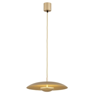 Złota lampa wisząca w formie kapelusza Argon 8869 Bolton LED 12,5W 3000K 42cm