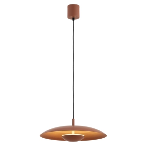 W kolorze terakoty lampa wisząca w formie kapelusza Argon 8870 Bolton LED 12,5W 3000K 42cm