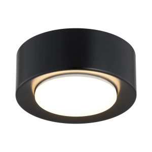Płaska okrągła lampa sufitowa czarna Argon 8905 Elora GX53 4cm x 11cm