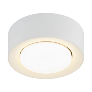 Płaska okrągła lampa sufitowa kremowo biała Argon 8915 Elora GX53 4cm x 11cm