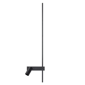 Czarny kinkiet prawy listwa 80cm i regulowany reflektor Nowodvorski 11426 Easy LED 11W 3000K i GU10