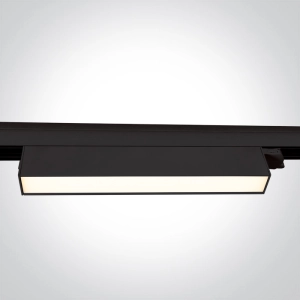 Podłużny czarny reflektor na szynę 3-fazową One Light 65028AT/B/V Lucie LED 24W 3000/4200/6500K 32cm