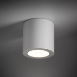 Biała okrągła wodoszczelna lampa sufitowa tuba Nowodvorski 10715 Ceara GU10 8,5x8,5cm IP44