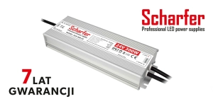 Zasilacz hermetyczny LED 24V 300W IP67 Scharfer SCH-300-24 7 lat gwarancji 257x90x40mm