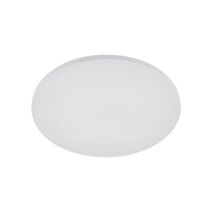 Okrągły biały plafon sufitowy z tworzywa Nowodvorski 11761 Denia LED 24W 3000K 35cm czujnik ruchu