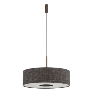 Lampa wisząca z okrągłym abażurem w kolorze czarny melanż Nowodvorski 11660 Amarela L E27 65cm