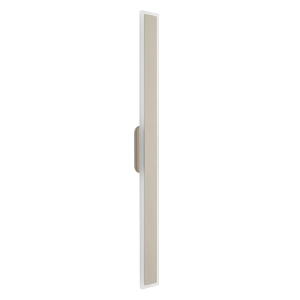 Beżowy prostokątny płaski kinkiet wodoszczelny 100cm Nowodvorski 11554 Isla LED 22W IP54 3000K