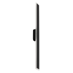 Czarny prostokątny płaski kinkiet wodoszczelny 100cm Nowodvorski 11553 Isla LED 22W IP54 3000K