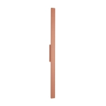Terakotowy prostokątny płaski kinkiet wodoszczelny 100cm Nowodvorski 11557 Demi LED 18W IP54 3000K
