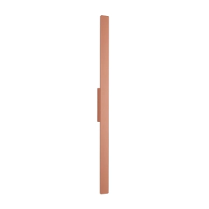 Terakotowy prostokątny płaski kinkiet wodoszczelny 100cm Nowodvorski 11557 Demi LED 18W IP54 3000K