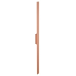 Terakotowy prostokątny płaski kinkiet wodoszczelny 144cm Nowodvorski 11561 Demi LED 24W IP54 3000K