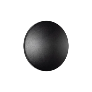 Czarny płaski okrągły 13,5cm kinkiet Nowodvorski 11562 Aria LED S 6W 3000K CRI90 IP54
