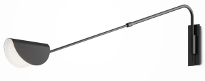 Czarna lampa ścienna na wysięgniku Maytoni MOD126WL-01B1-SC Mollis G9 105cm x 36cm