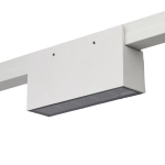 Biała podłużna lampa 14cm na szynę magnetyczną wodoszczelną Azzardo AZ6949 Lido LED 10W 3000K IP65