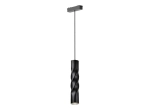 Czarna lampa wisząca walec na szynoprzewody magnetyczne 24V Kama KL-T1001AJ-GAN-12W-BK Gandalf 12W 2000-6000K CRI90