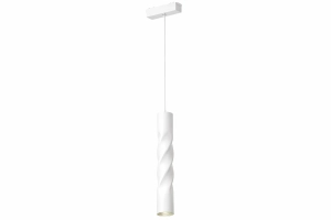 Biała lampa wisząca walec na szynoprzewody magnetyczne 24V Kama KL-T1001AJ-GAN-12W-WH Gandalf 12W 2000-6000K CRI90