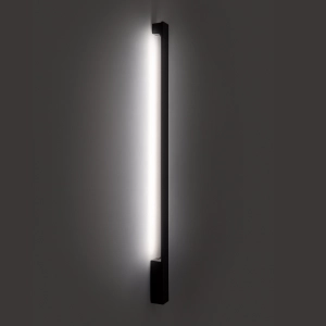 Czarny wodoszczelny kinkiet świecący światłem odbitym na ścianę Loonari 403384 Tesso S LED 8W 90cm 2700-3000K-4000K IP65