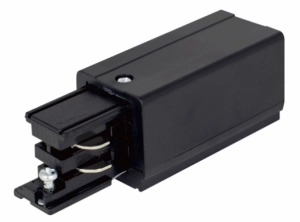 Czarna lewa końcówka zasilająca do szyny natynkowej Global 3-fazowej Cora Lighting XTS12-2