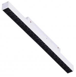 Biały reflektor diodowy na szynoprzewód magnetyczny ściemnialny i na dwa obwody Azzardo AZ6504 Alfa 2Line Kira LED 36W 3000/4000/6000K 65cm 24stopnie