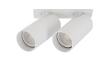 Biała lampa podtynkowa z dwoma reflektorkami Nowodvorski 11443 Fourty 2xGU10