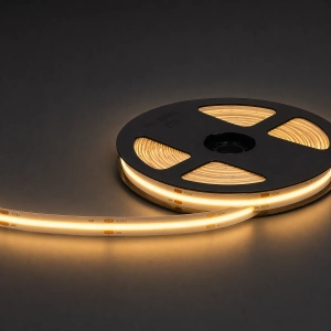 Taśma LED super slim COB na metry 7W 12V 550LM 3000K 384LED CRI90 3mm Prescot EC384-021-3-WW1