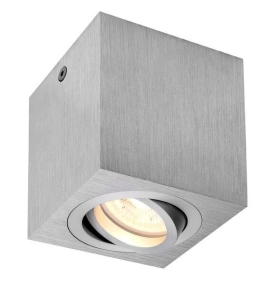 Aluminiowa lampa sufitowa sześcian SLV 1002004 Triledo GU10 9,5x8,5cm