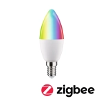 Żarówka Zigbee LED E14 świeca RGBW 5W 470LM Paulmann PL29146 kolorowa + odcienie bieli + ściemnialna