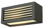 Antracytowa lampa ścienna zewnętrzna sześcian SLV 232495 Box E27 IP54